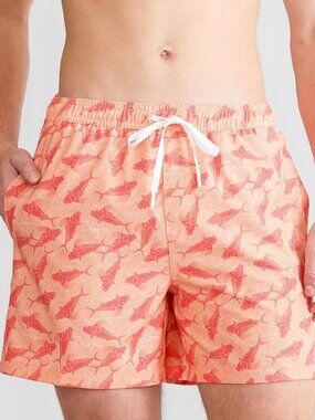 HUK Rooster Wake Volley Swim Trunks Coral Reef SIZE XXXL